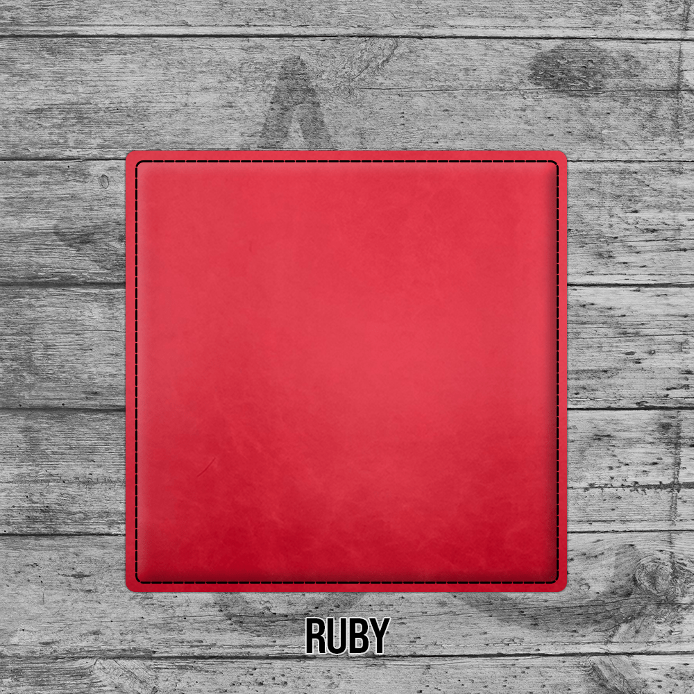 Coasters (6pk of 4" Square): Heritage Collection Premium Leatherette®