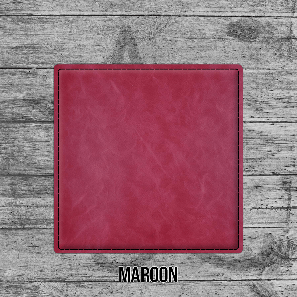 Coasters (6pk of 4" Square): Heritage Collection Premium Leatherette®