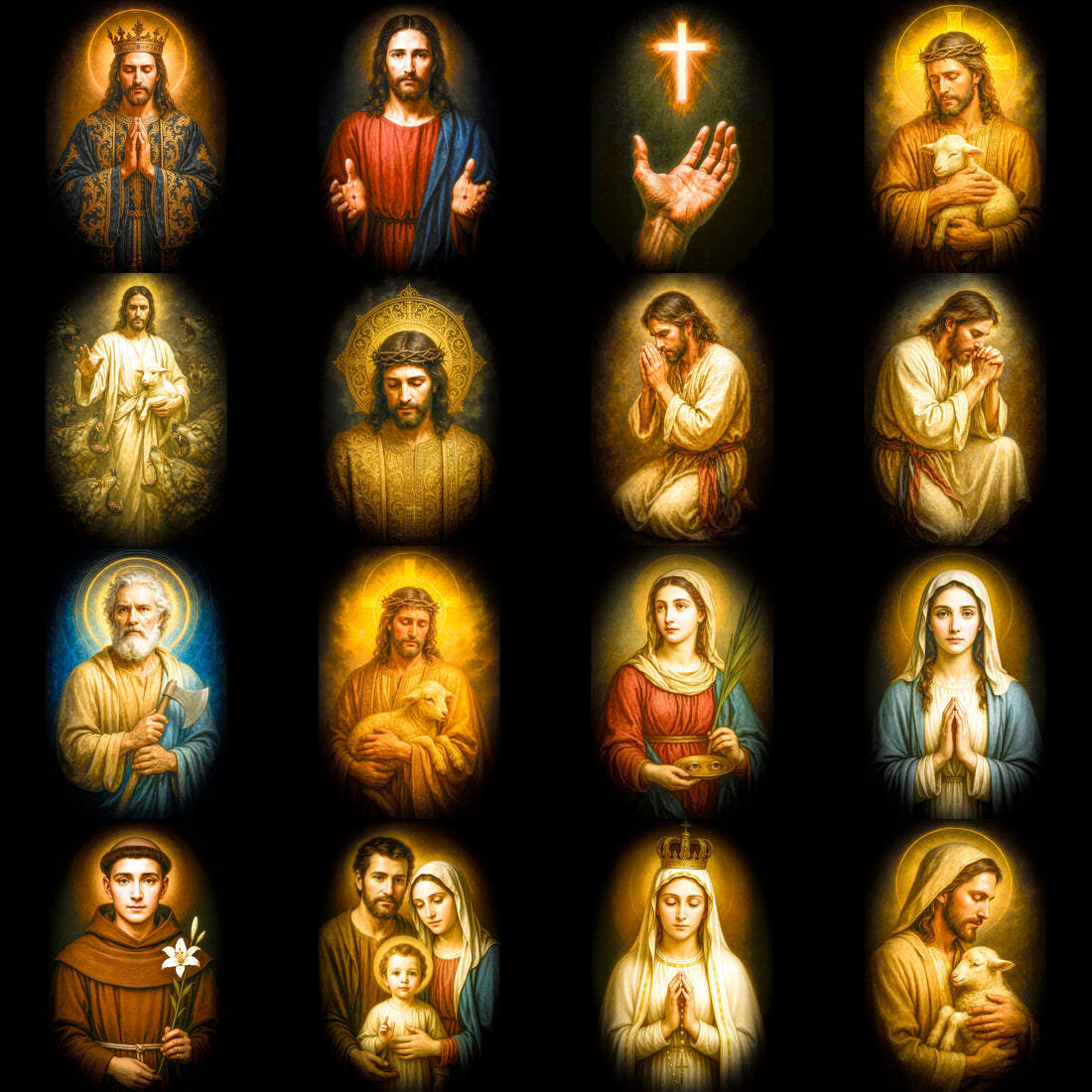 Religious DTF Halftone Design Pack | 113 Designs