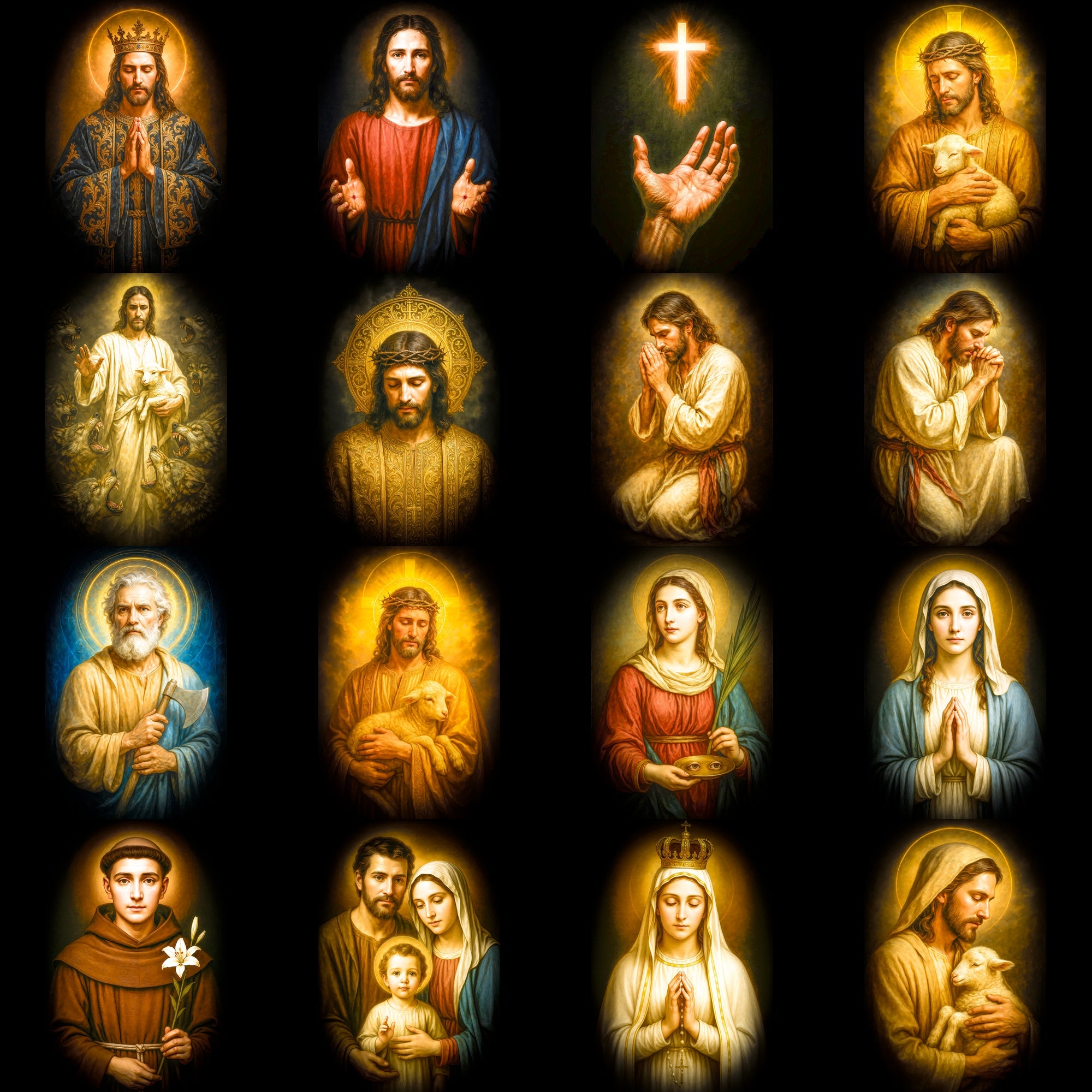 Religious DTF Halftone Design Pack | 113 Designs