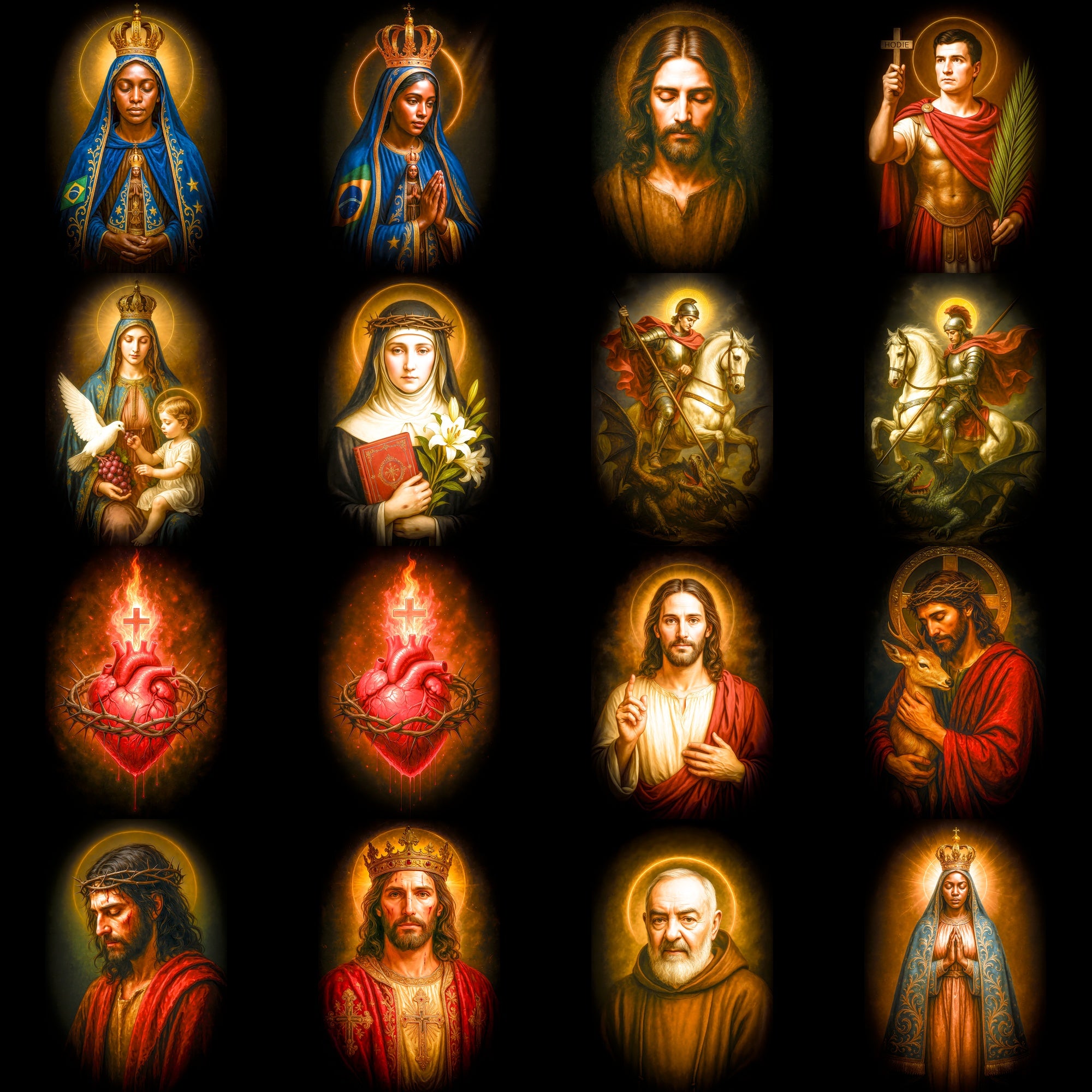 Religious DTF Halftone Design Pack | 113 Designs