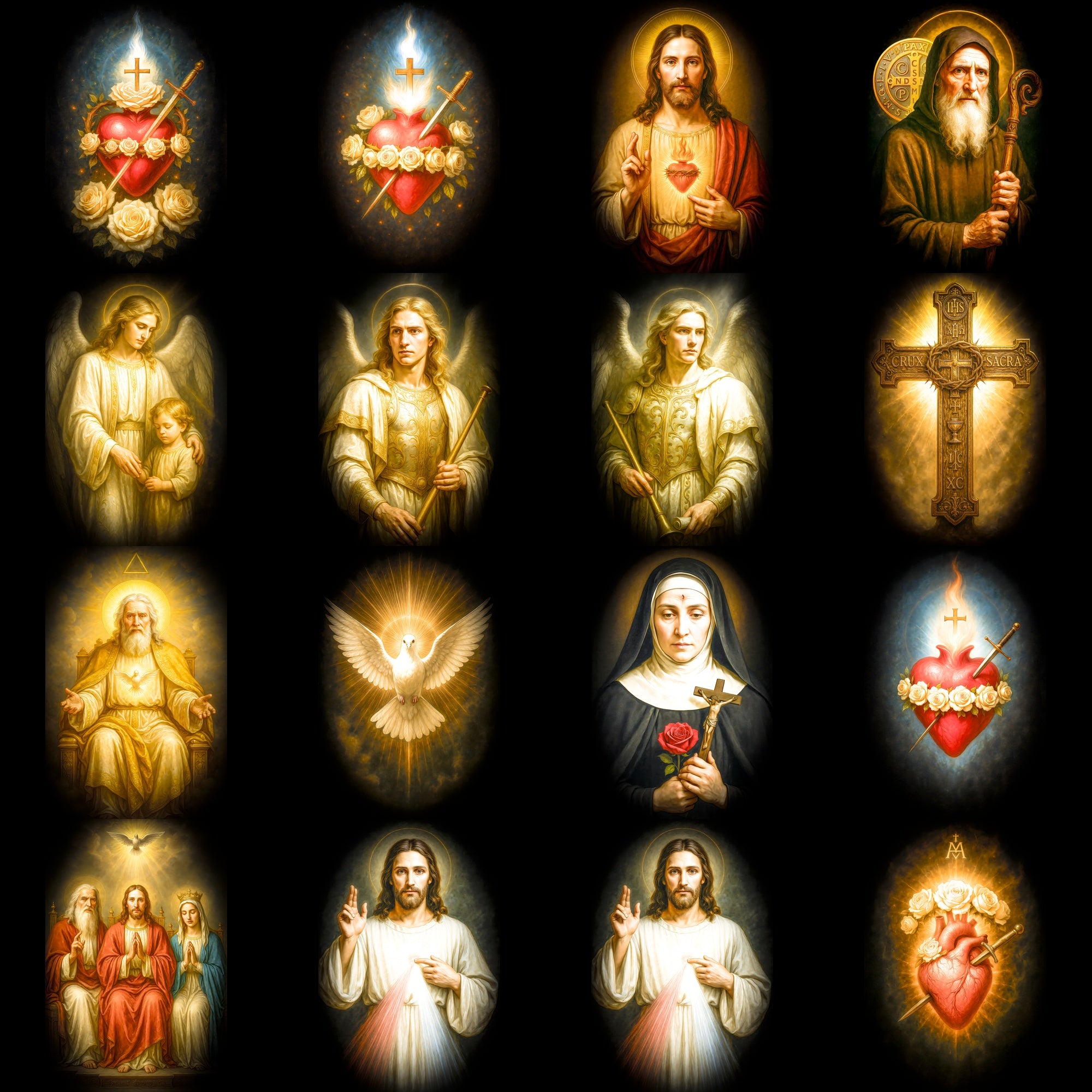 Religious DTF Halftone Design Pack | 113 Designs