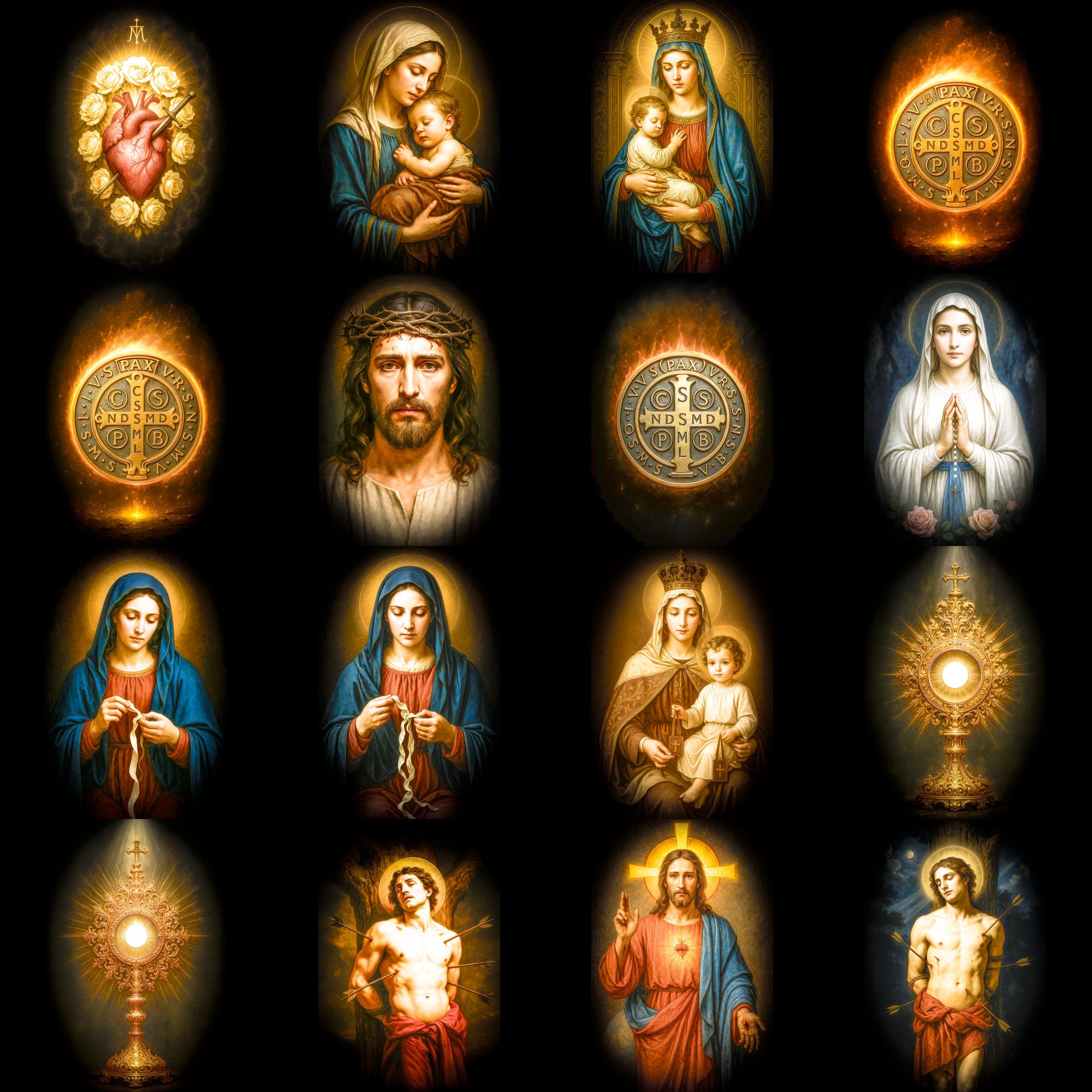 Religious DTF Halftone Design Pack | 113 Designs
