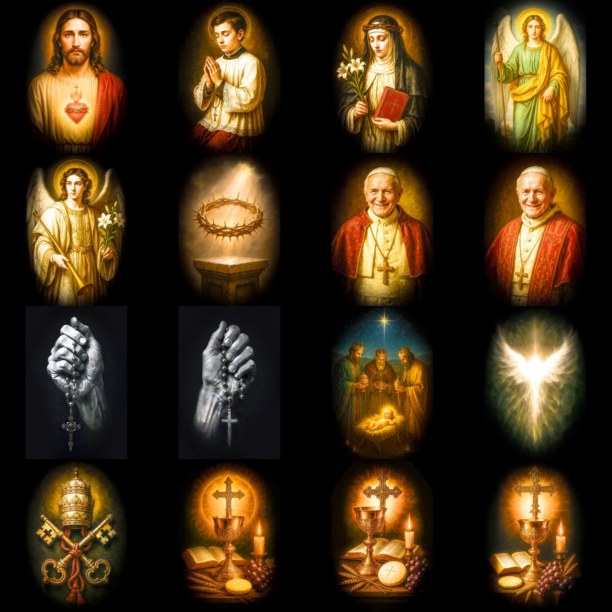 Religious DTF Halftone Design Pack | 113 Designs
