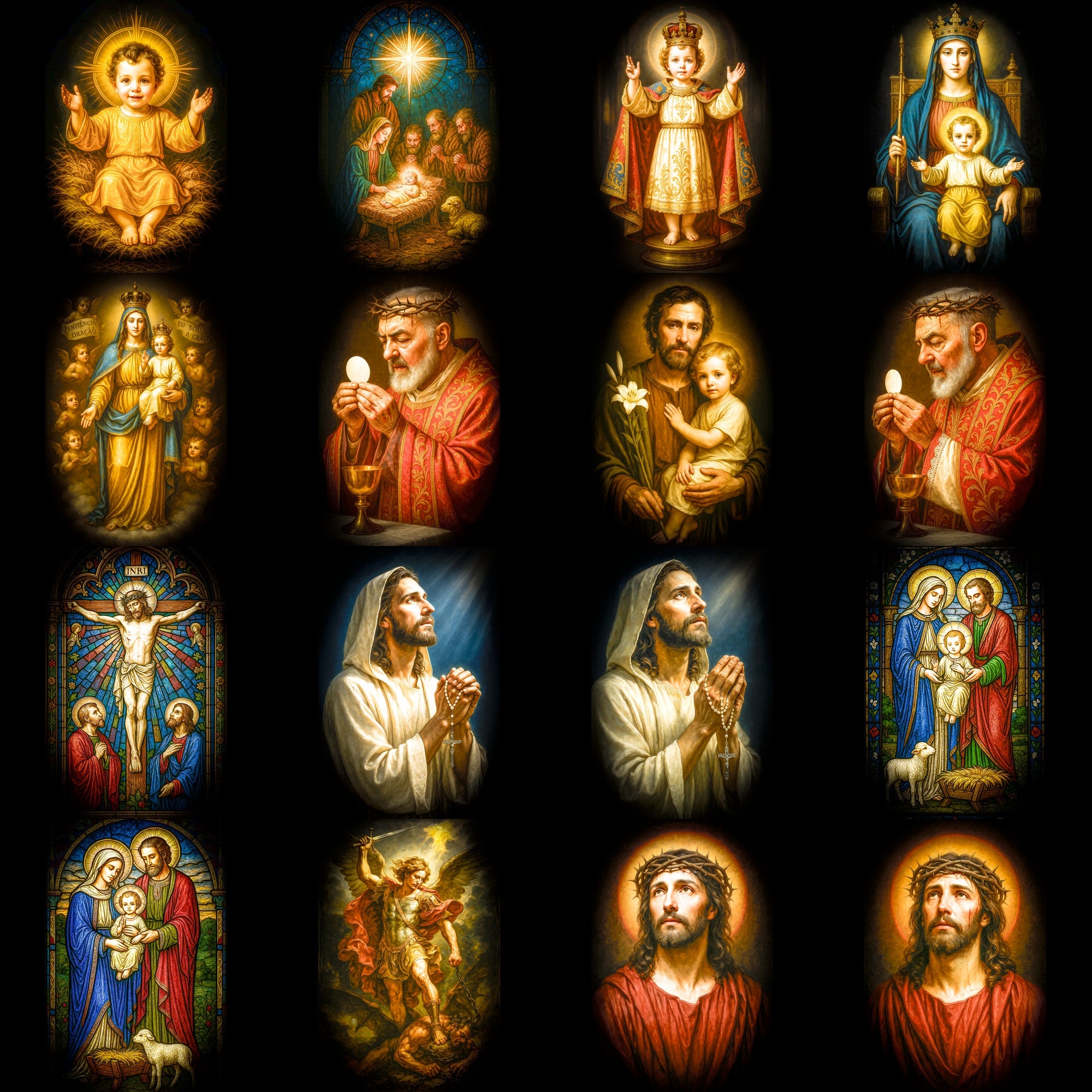 Religious DTF Halftone Design Pack | 113 Designs