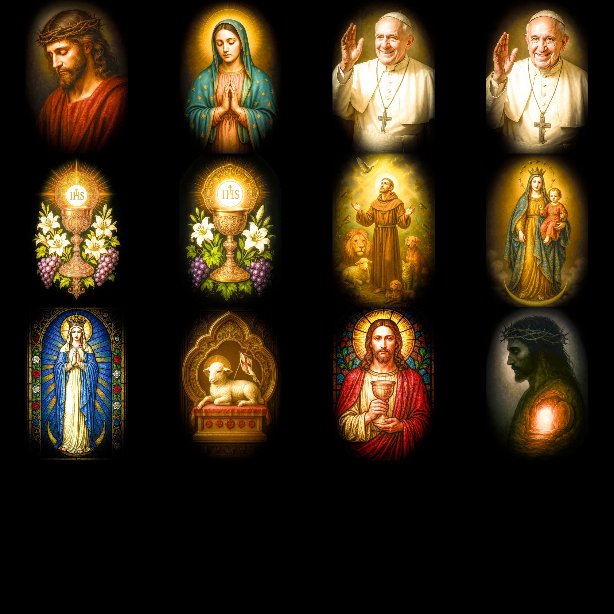 Religious DTF Halftone Design Pack | 113 Designs