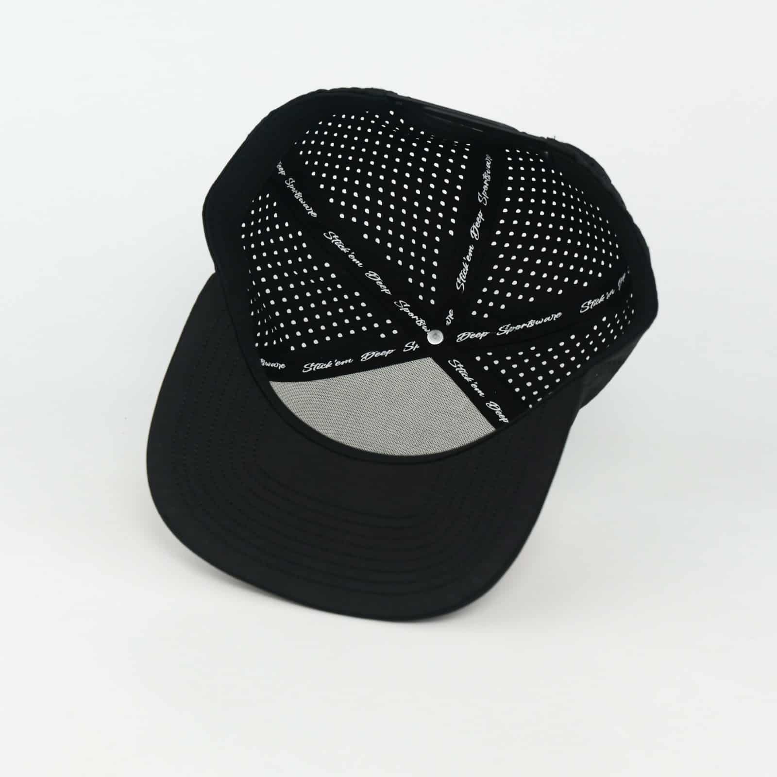 Cork Front With Off White Top And Black Back | Performance Waterproof 7-Panel Hat