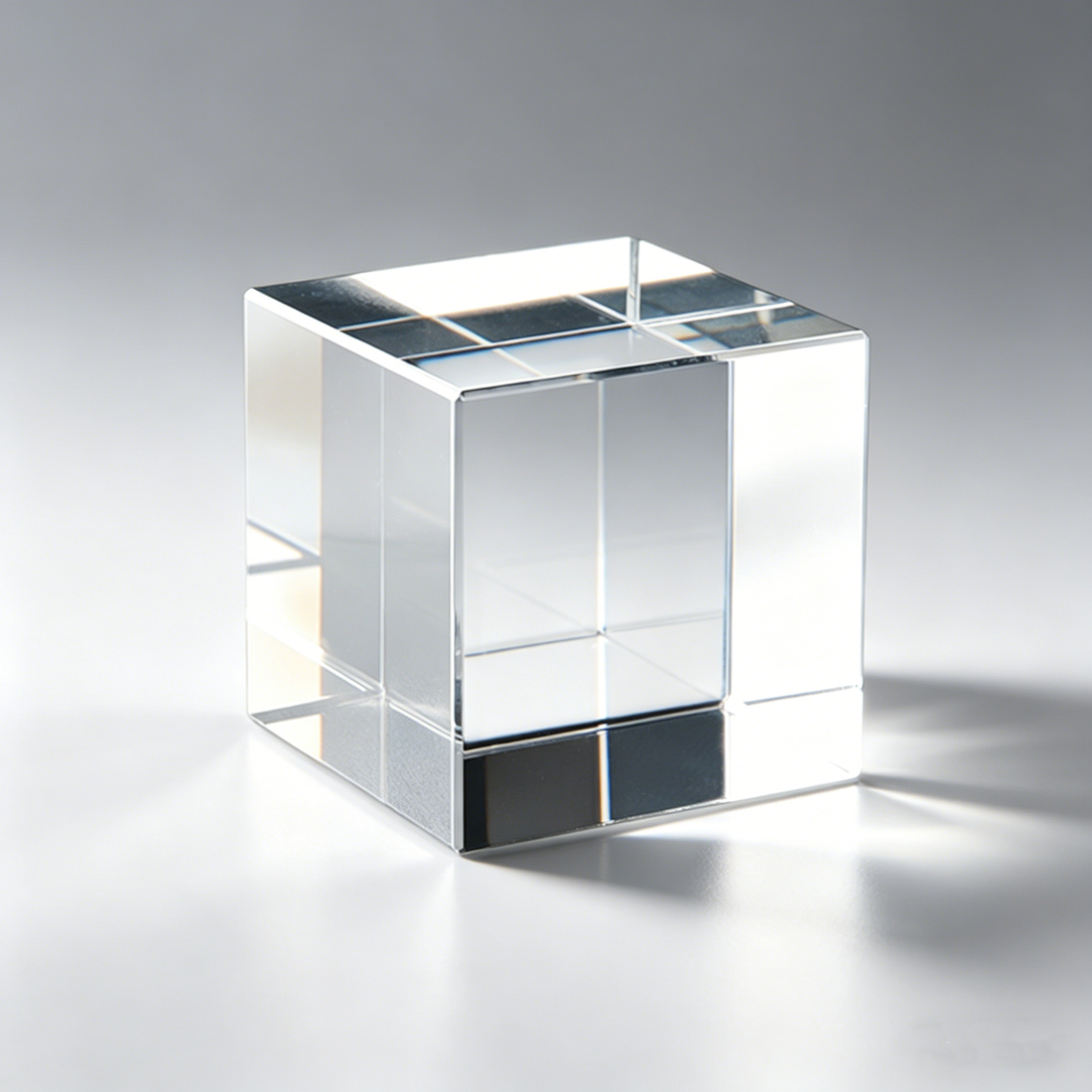 K9 Crystal With LED Base & Gift Box - 50mm Cube