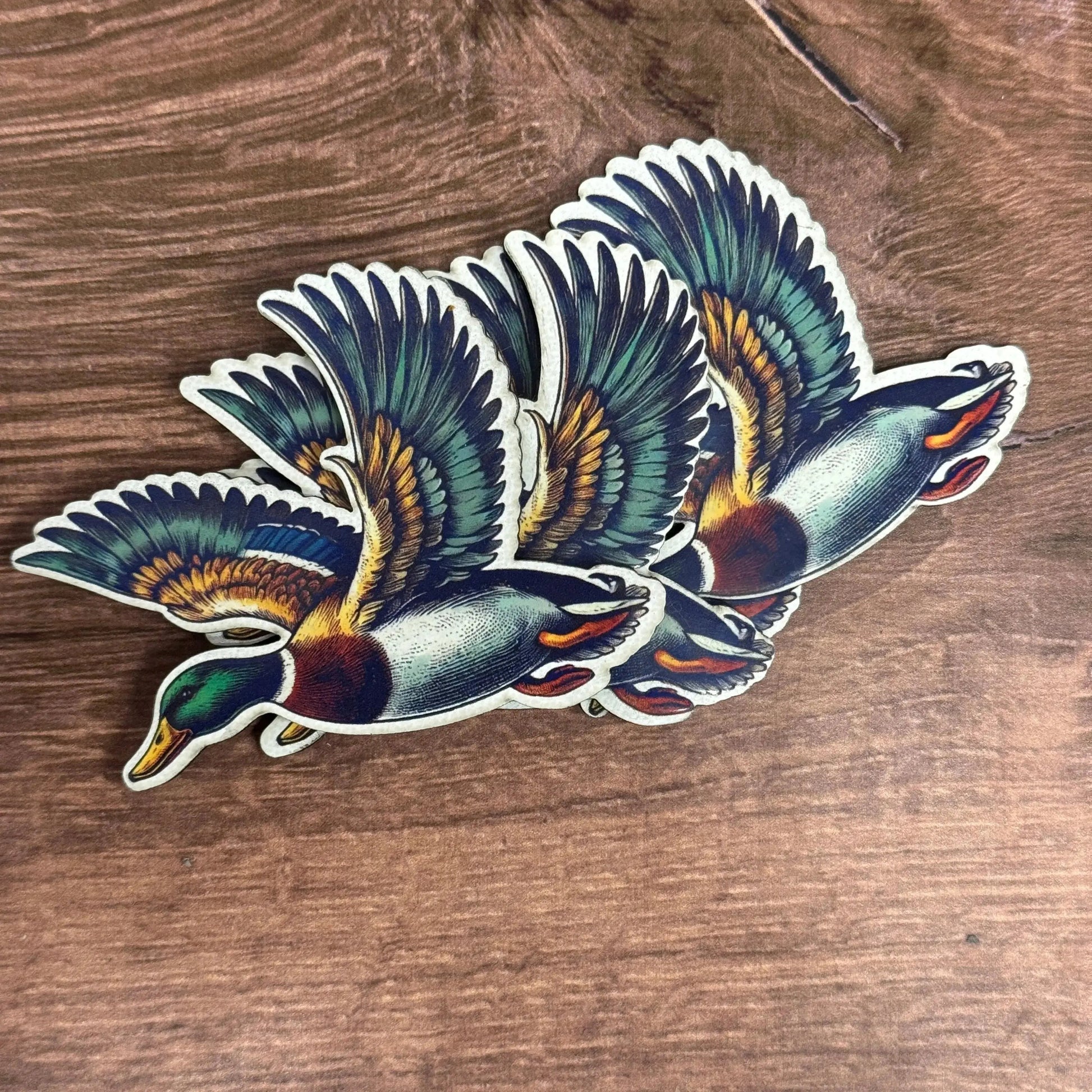 Flying Mallard | UV Printed Leather Hat Patch (Copy) 