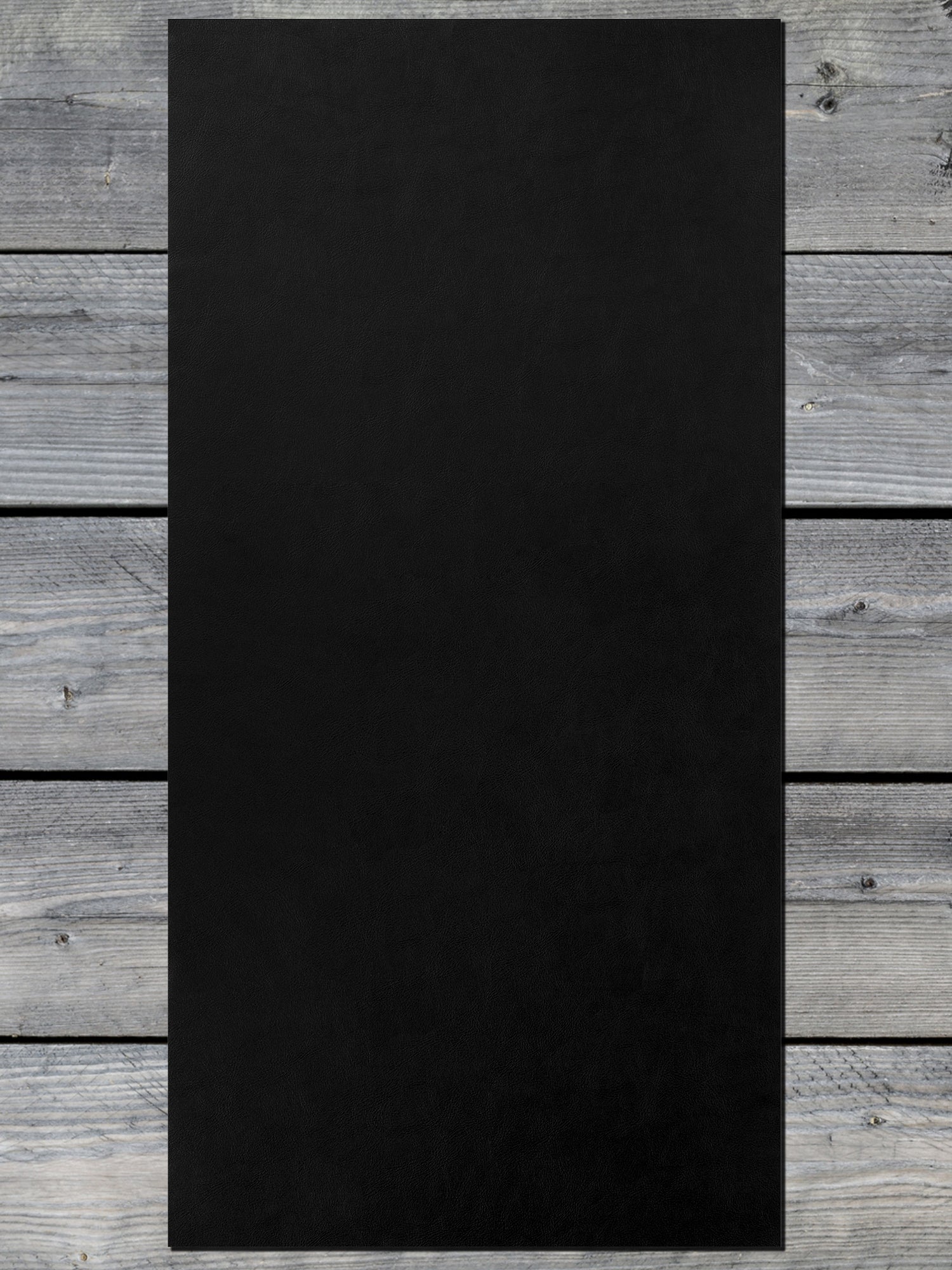 Glossy Black / Silver Durra-Bull Premium Leatherette® Sheets (12x24)