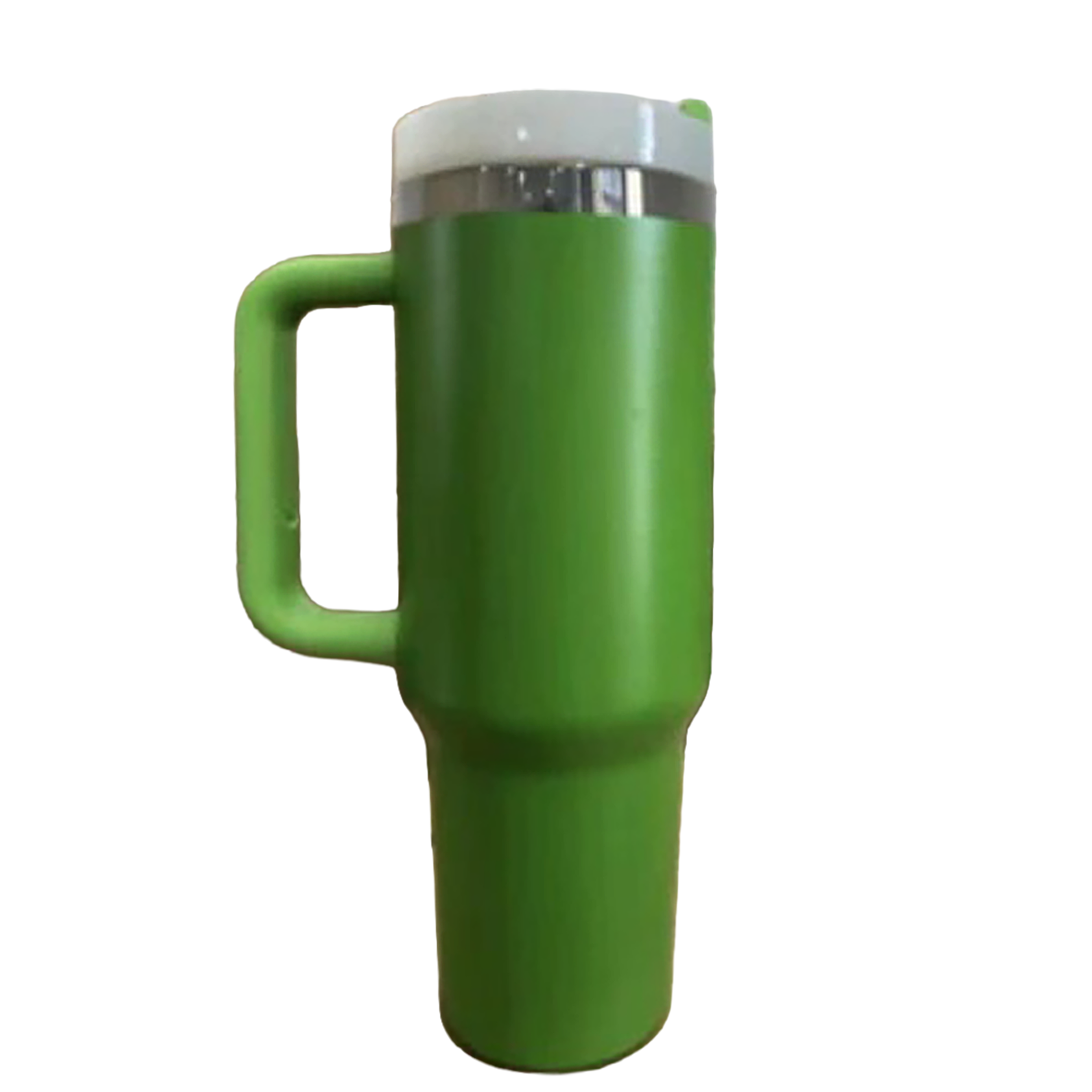 40oz Mirror Black Plated Tumbler - Lime Green