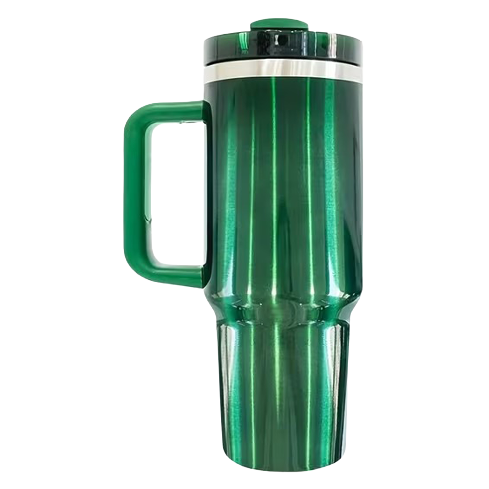 40oz Stainless Steel Tumbler - Metallic Green