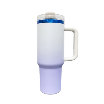 40oz Blue Plated Tumbler - Ombre Lavender