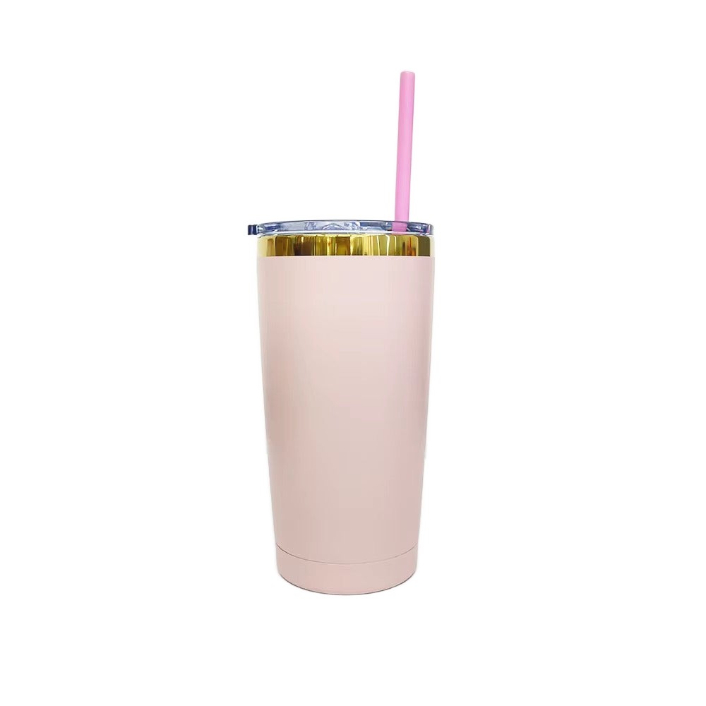 20oz Mirror Gold Plated Tumbler - Blush
