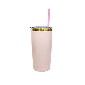 20oz Mirror Gold Plated Tumbler - Blush