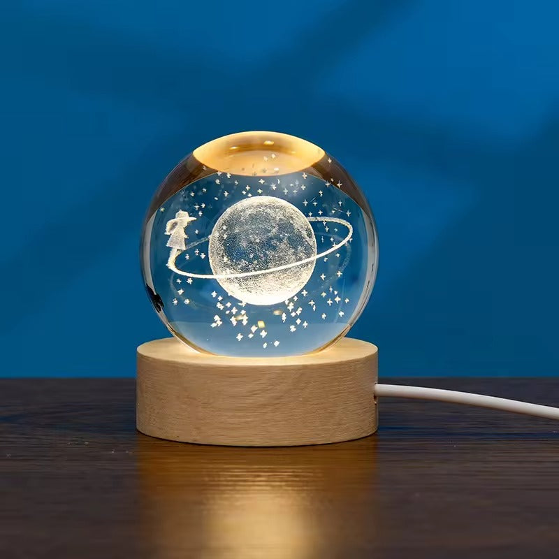 K9 Crystal With LED Base & Gift Box - 80mm Sphere