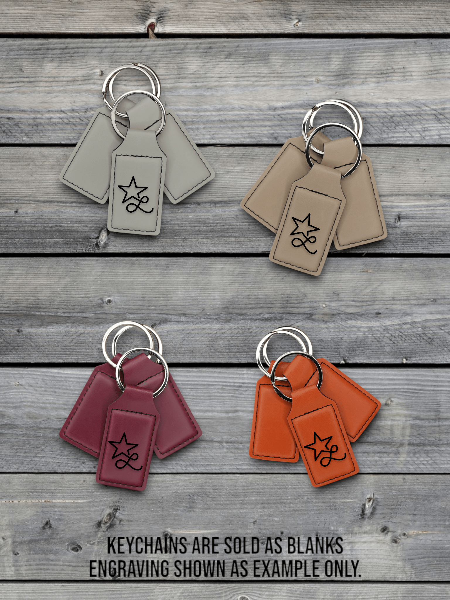 Keychains: Premium Leatherette® (10pk)