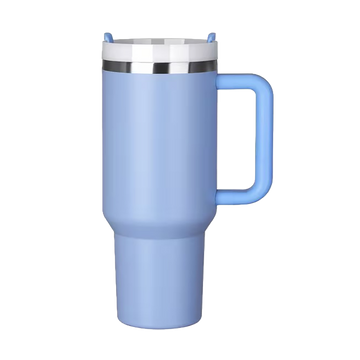 40oz Stainless Steel Tumbler - Light Blue