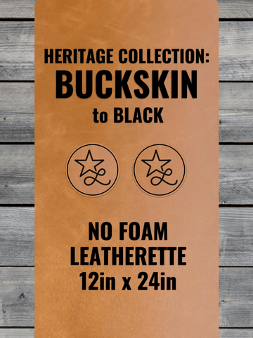 NO-FOAM Heritage Collection Buckskin/Black Durra-Bull Leatherette Sheets (12x24)