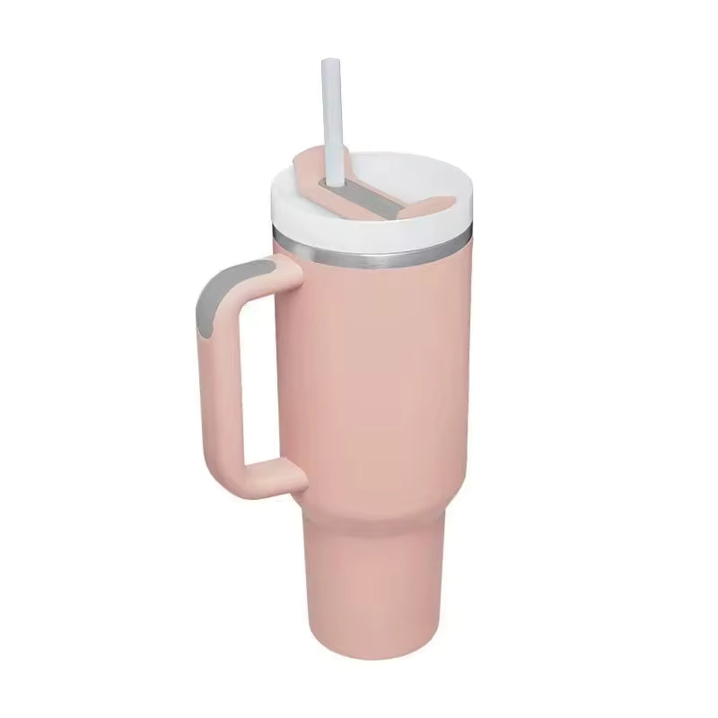 40oz Stainless Steel Tumbler - Peach