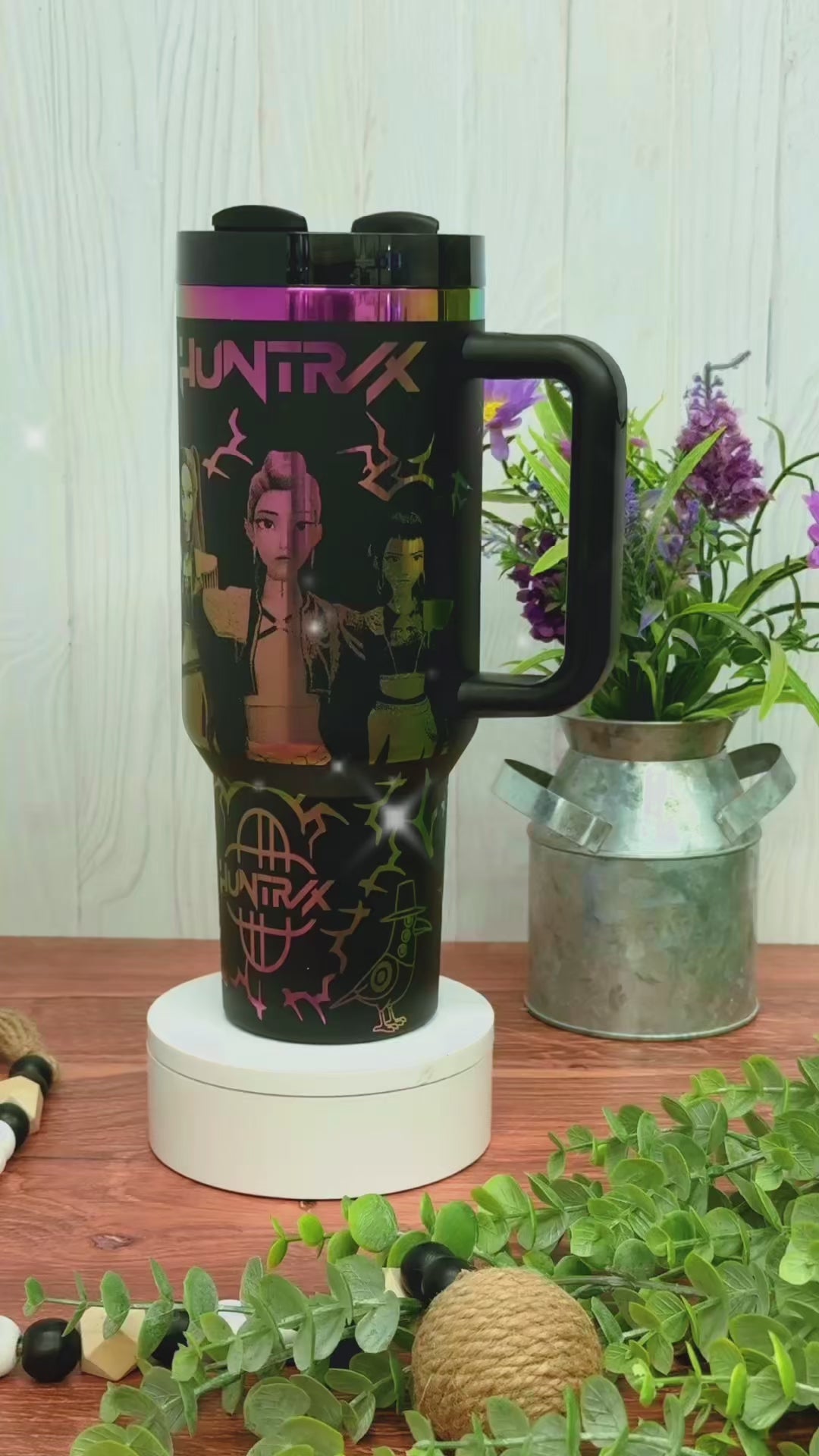 K Pop Demon Hunters Tumbler Wrap Digital Design | Huntrix SVG | Saja Boys SVG | 30 + 40 oz Digital Design | Digital Download | Laser File