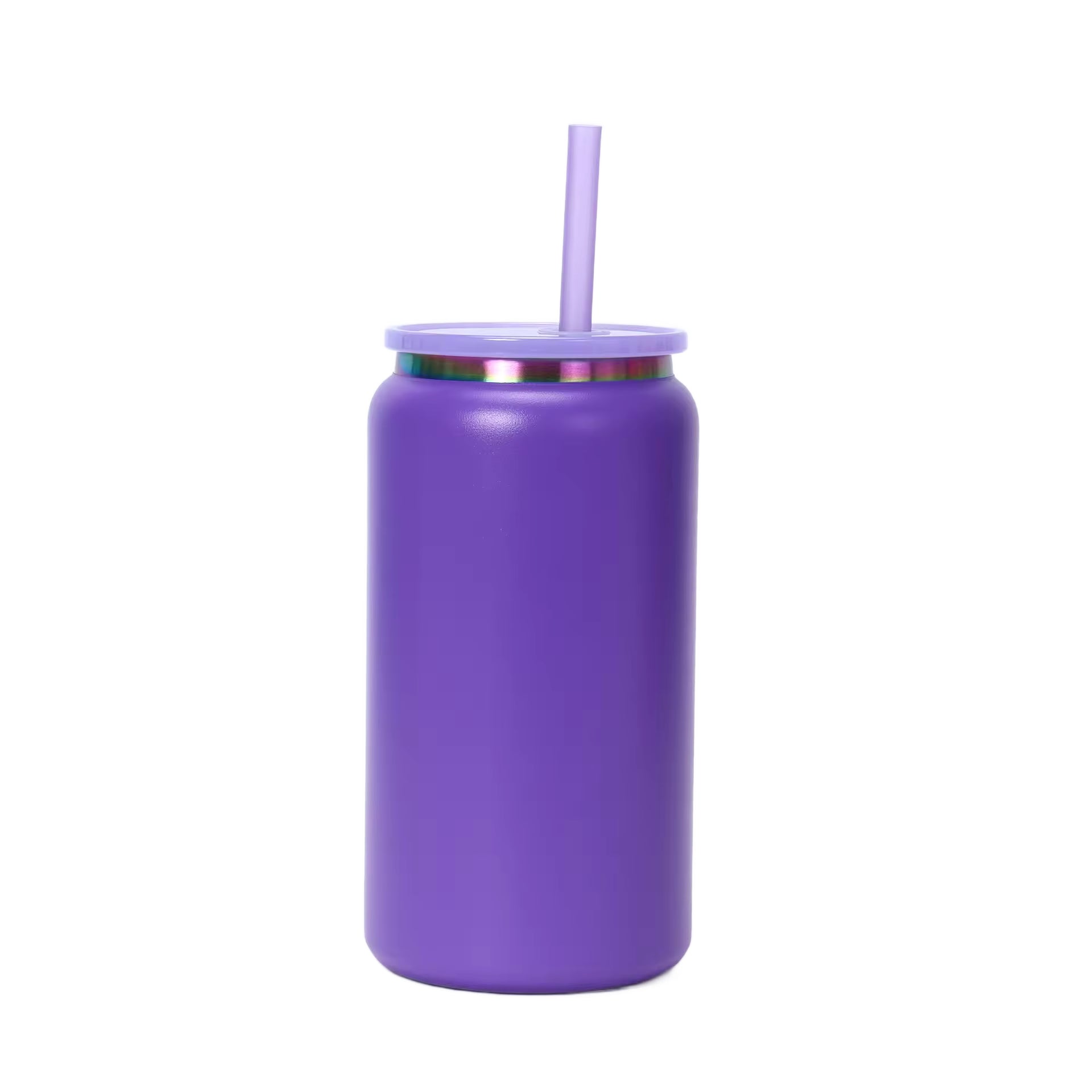 16oz Rainbow Plated Tumbler - Purple