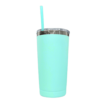 20oz Mirror Black Plated Tumbler - Turquoise