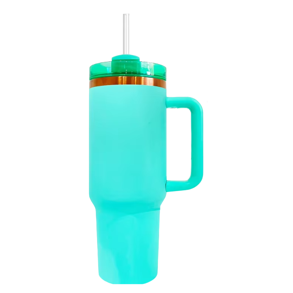 40oz Copper Plated Tumbler - Turquoise