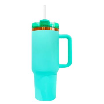 40oz Copper Plated Tumbler - Turquoise