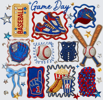 Game Day Baseball Patch Collection - DTF Transfer