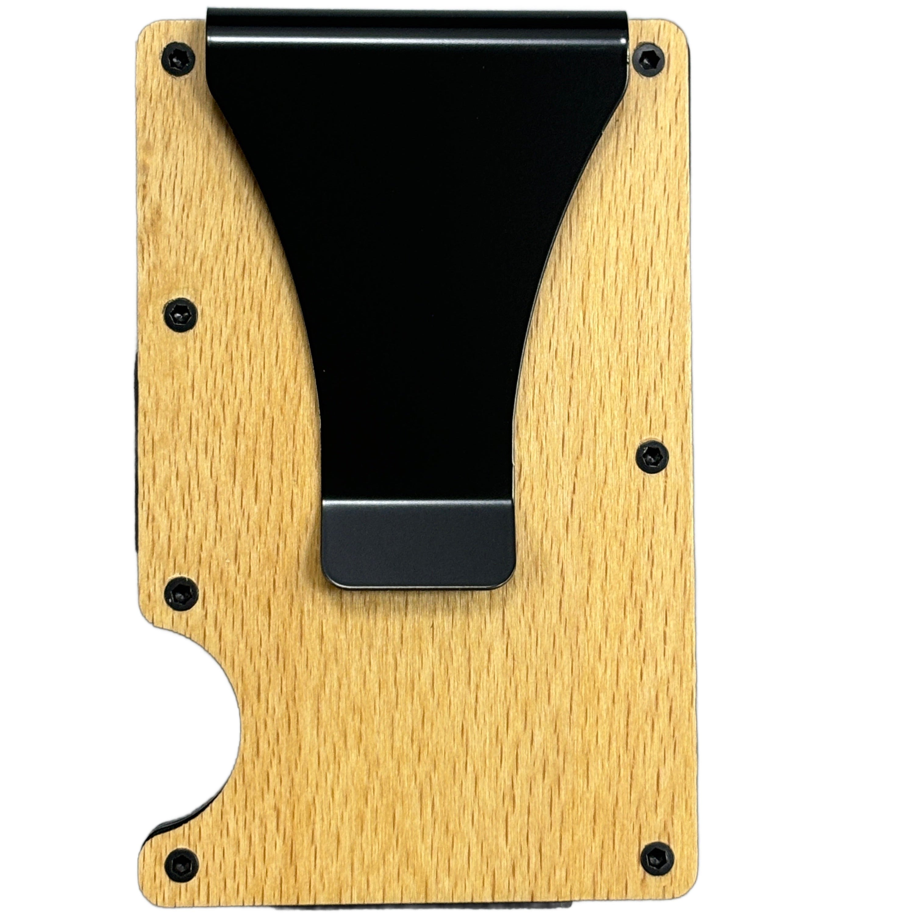 Minimalist RFID Wallet – Beech Wood