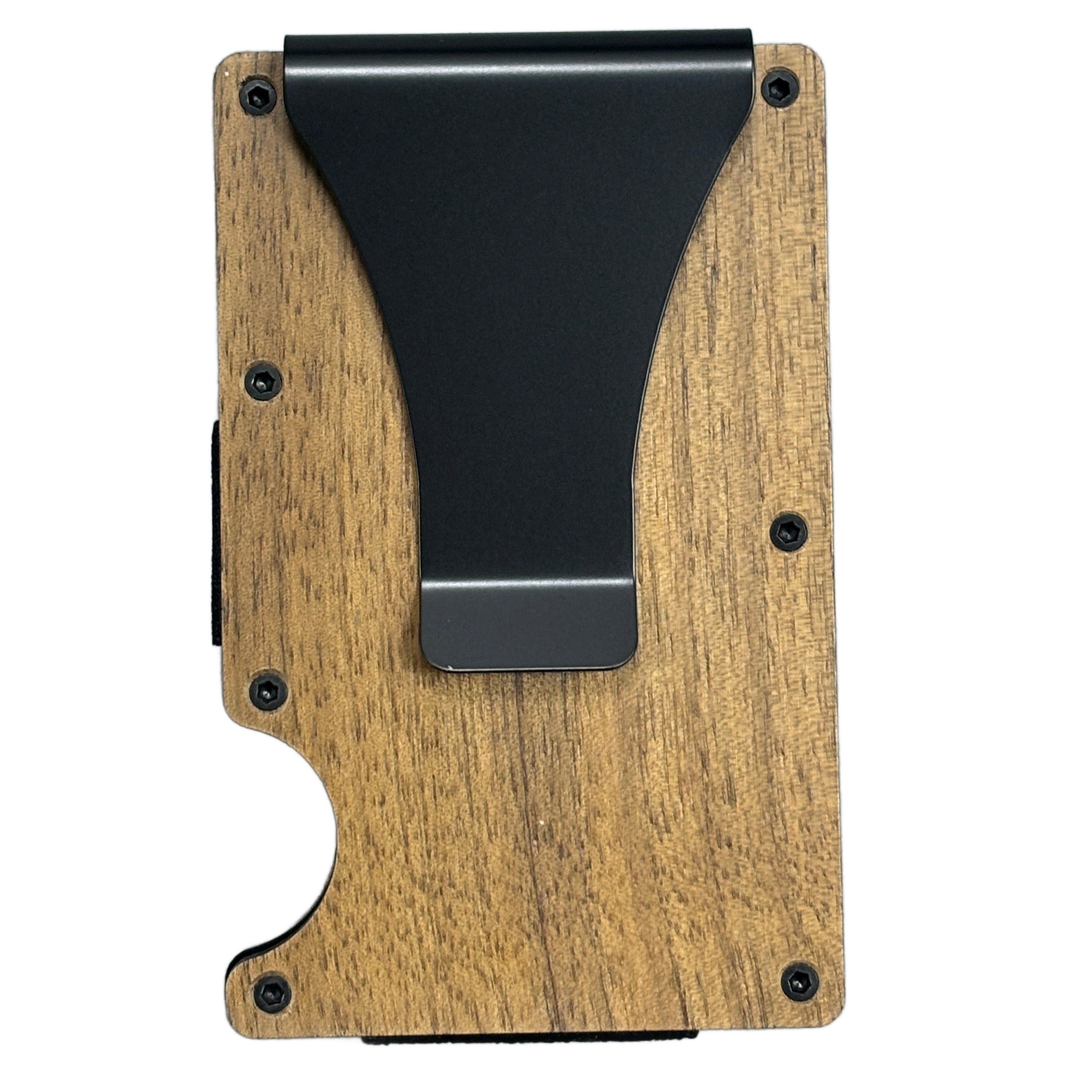 Minimalist RFID Wallet – Walnut Wood