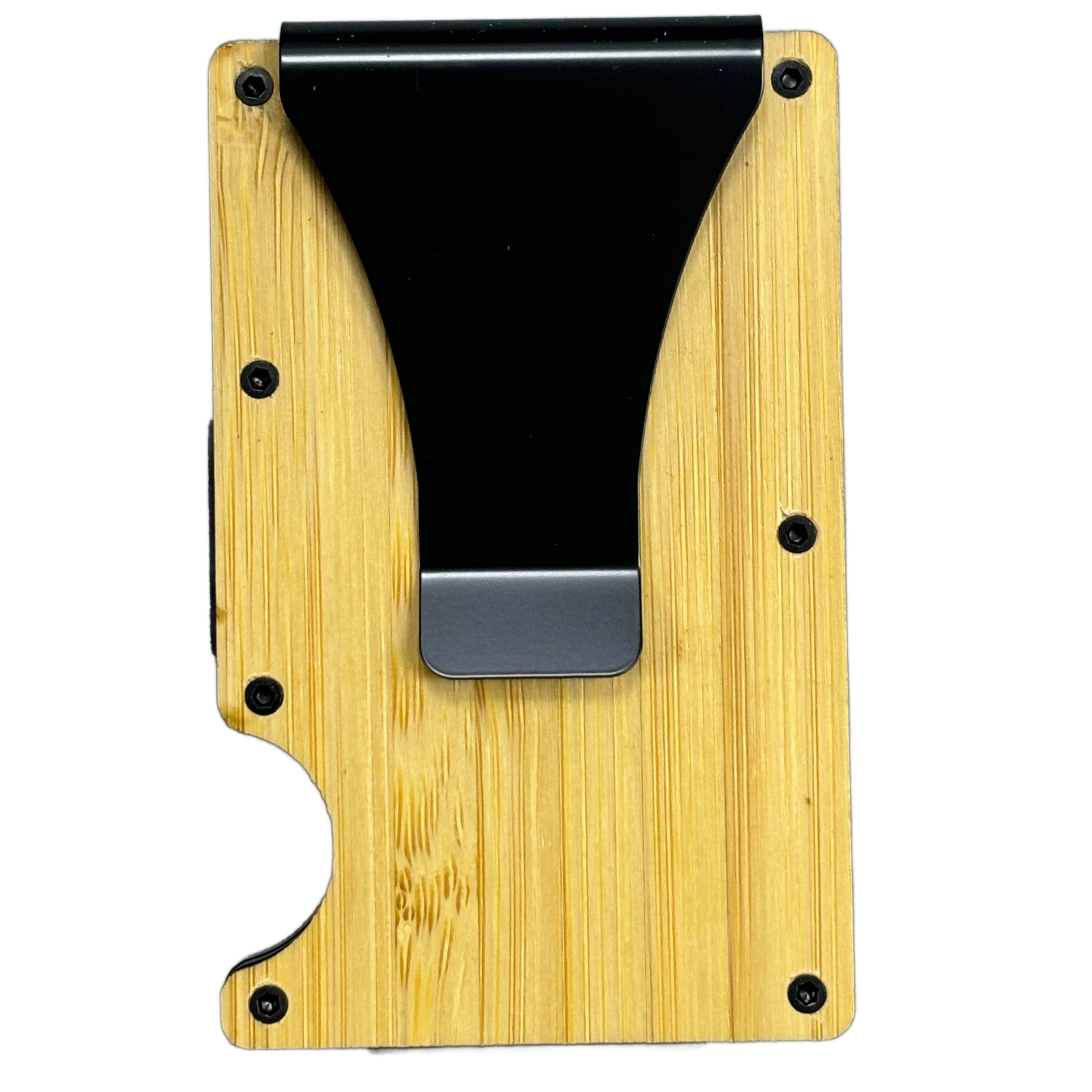 Minimalist RFID Wallet – Bamboo Wood