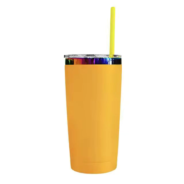 20oz Rainbow Plated Tumbler - Goldenrod